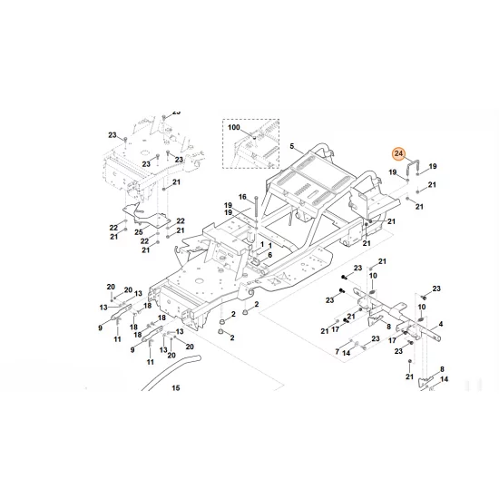 STIHL  uchwyt włączający 6170 708 9100